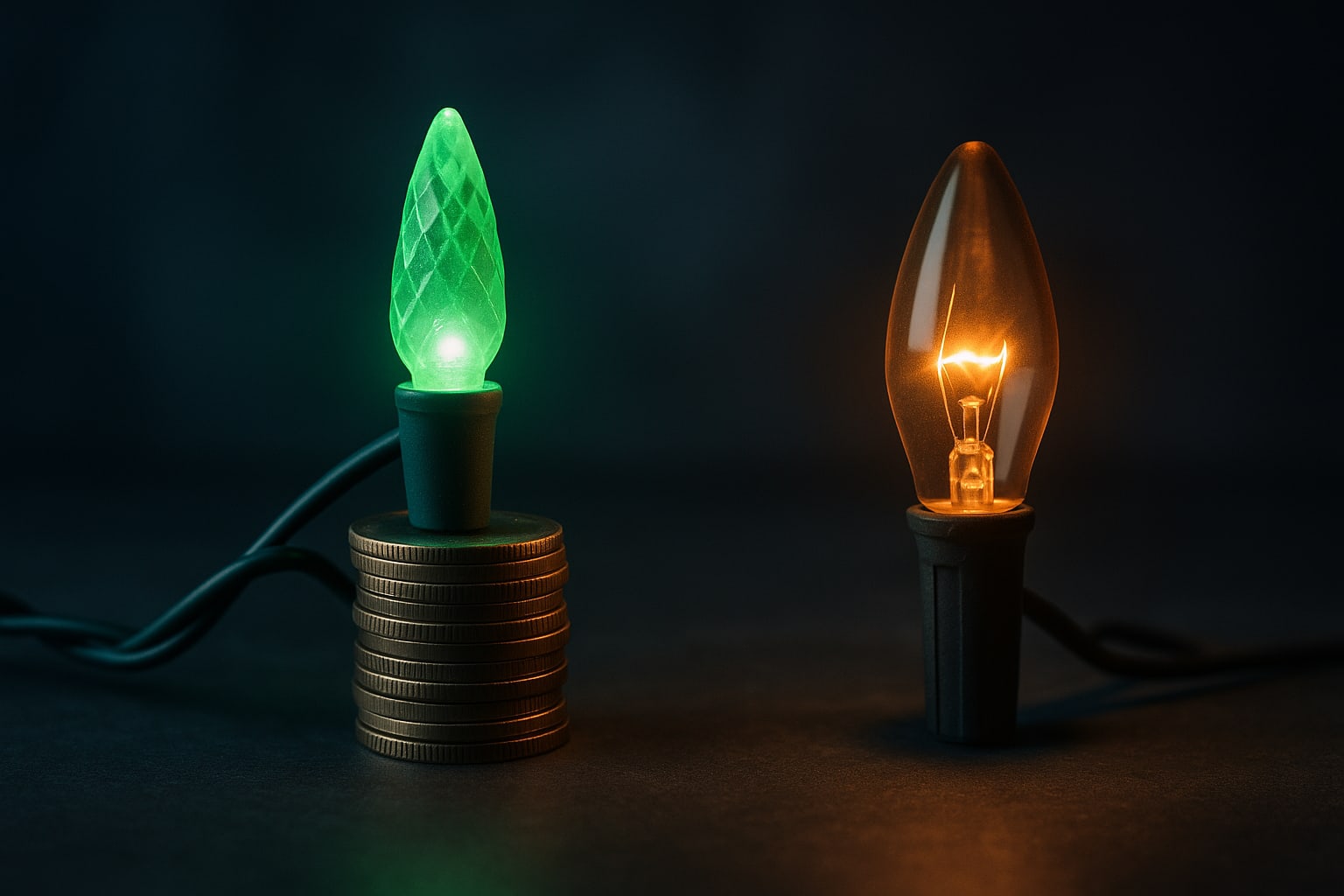 LED vs Incandescent Christmas Lights: Electricity Cost