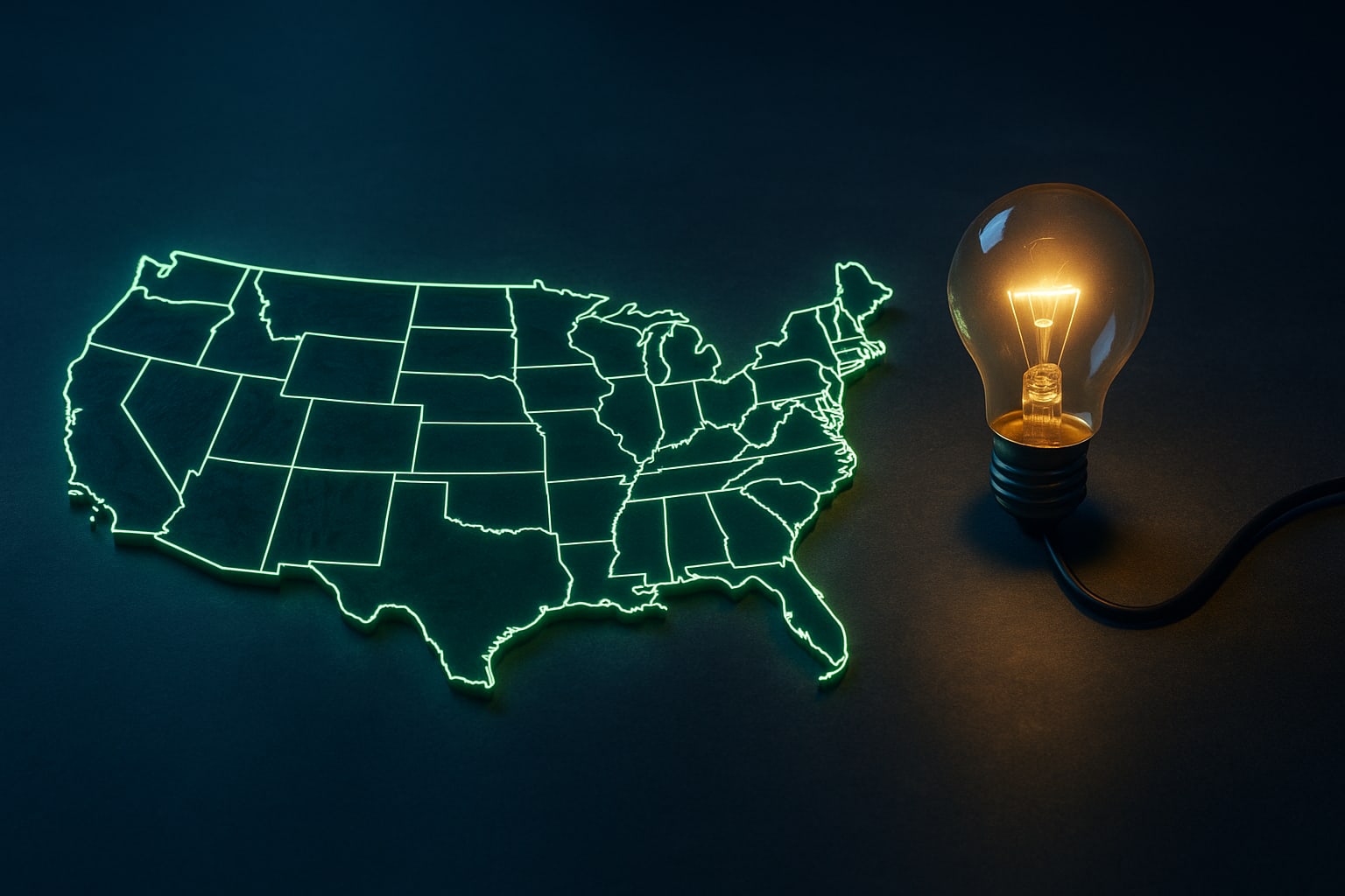 Electricity rates across all 50 US states